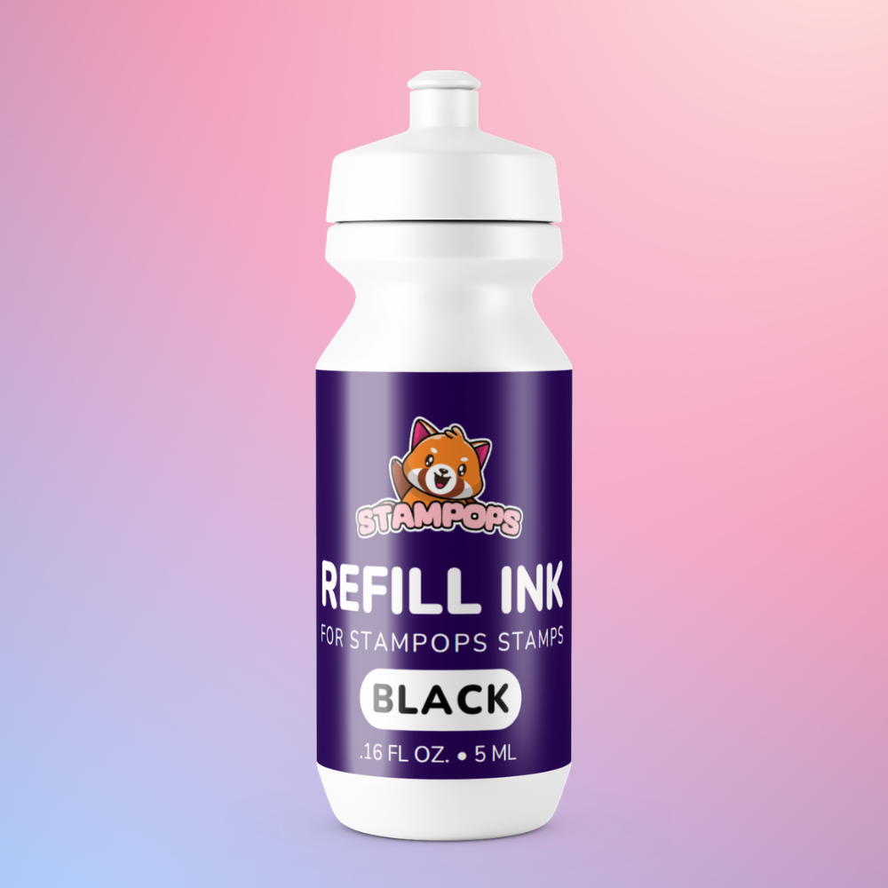 Μπουκαλάκι με μαύρο μελάνι (5ml)
